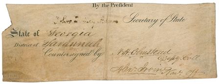 Lot #7 John Quincy Adams Signature