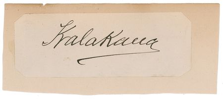 Lot #287 Kalakaua: Bold signature of Hawaii's last king - Image 1