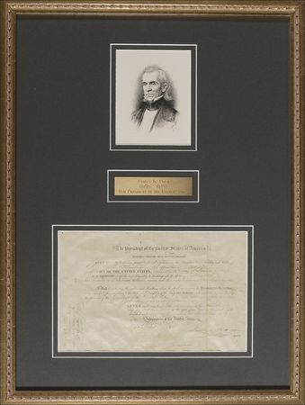 Lot #146 James K. Polk: Desirable Polk naval appointment for a future Union Lieutenant Commander who would gain notoriety for seizing British blockade runners - Image 2