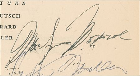 Lot #1048 Marilyn Monroe and Arthur Miller: In 1958, three months before filming Some Like It Hot, Monroe and Miller sign amidst her husband's prestigious recognition - Image 3