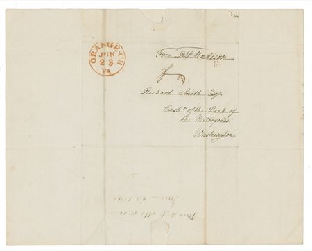 Lot #128 Dolley Madison: Sinking in debt following her husband's death, Dolley Madison seeks the 1840 renewal of a bank note - Image 2