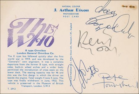 Lot #888 The Who: The Who?including Keith Moon?sign a Magic Bus - Image 1