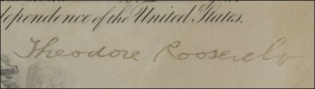 Lot #172 Theodore Roosevelt Signed Document - Image 2