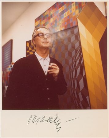 Lot #657 Victor Vasarely Signed Photographs - Image 2
