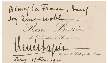 Lot #581 French Authors: Eleven French authors offer visiting cards - Image 2