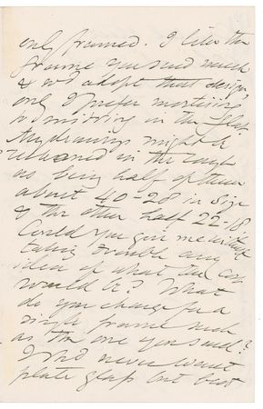 Lot #637 Dante Gabriel Rossetti: Rossetti mentions 'Blessed Damozel' and laments the cost of framing his works: 
