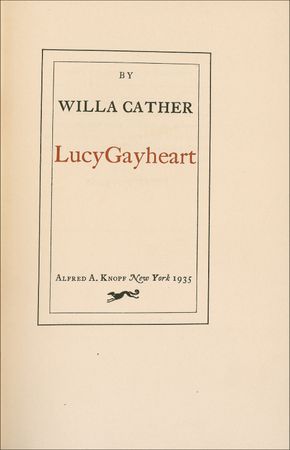 Lot #547 Willa Cather Book - Image 2