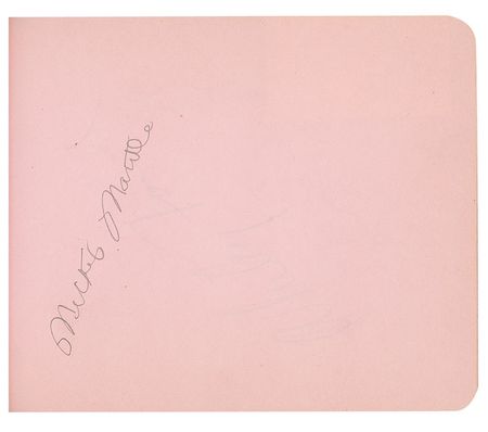 Lot #1242 Mickey Mantle Autograph Album - Image 1