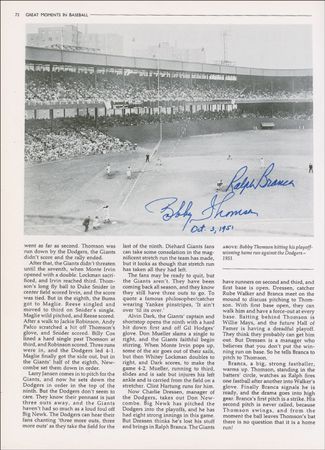 Lot #1140 Baseball Greats Book - Image 1