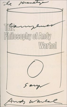 Lot #658 Andy Warhol: Warhol sketches?and identifies?