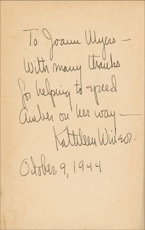 Lot #666 Kathleen Winsor Book - Image 1
