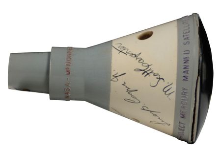 Lot #509 Mercury 7: Fully-signed model of the Mercury Seven's manned satellite capsule, perhaps the only one in existence! - Image 3
