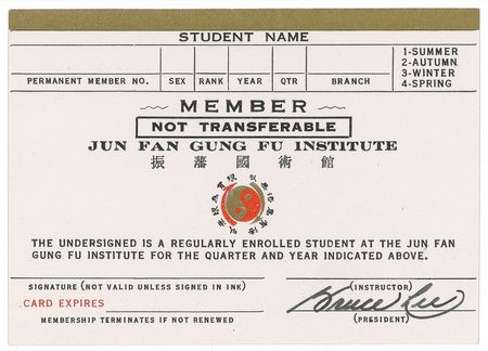 Lot #1024 Bruce Lee: 