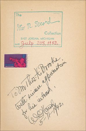 Lot #817 W. C. Handy Book - Image 1