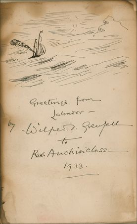 Lot #265 Wilfred T. Grenfell Book and Sketch - Image 1