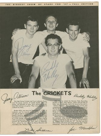 Lot #822 Buddy Holly: Rock 'n' roll program from 1957 signed by Buddy Holly, Chuck Berry, and more - Image 1