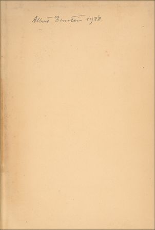 Lot #255 Albert Einstein: Einstein signs a first edition of The Evolution of Physics the year it was published - Image 1