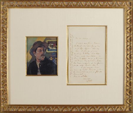 Lot #582 Paul Gauguin: Gauguin cordially extends an offer to his mentor, Camille Pissarro - Image 1