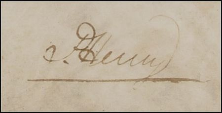 Lot #273 Patrick Henry: Governor Henry signs a 1786 land grant - Image 2