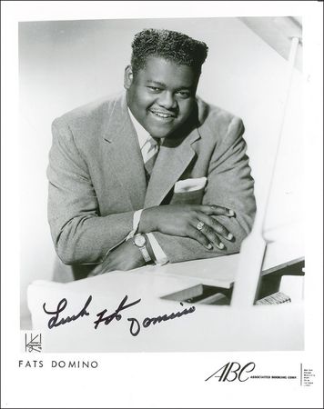 Lot #799 Fats Domino Signed Photographs - Image 2