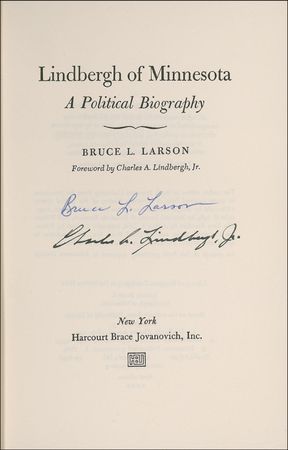 Lot #498 Charles Lindbergh Book - Image 1