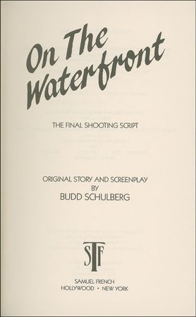 Lot #1063 On the Waterfront: Kazan and Schulberg Book - Image 2