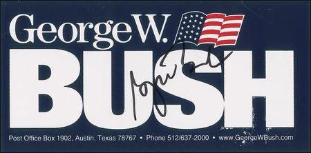 Lot #32 George W. Bush Bumper Sticker