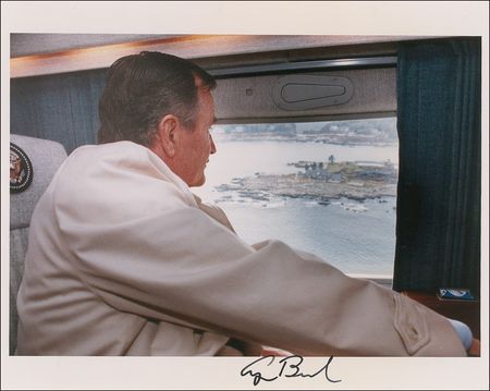 Lot #22 George Bush Signed Photograph