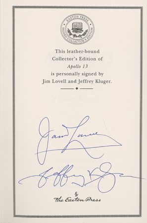 Lot #502 James Lovell Book - Image 1
