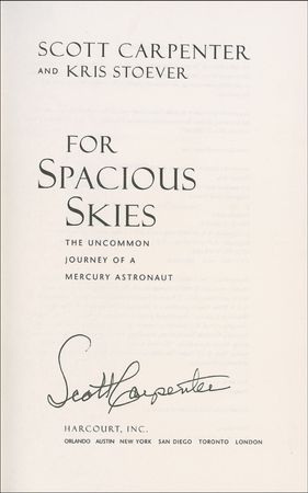 Lot #468 Scott Carpenter Book - Image 1