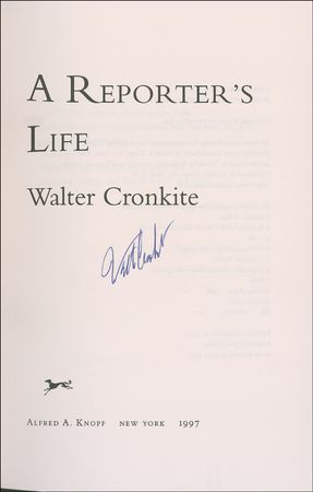 Lot #942 Walter Cronkite Book - Image 1