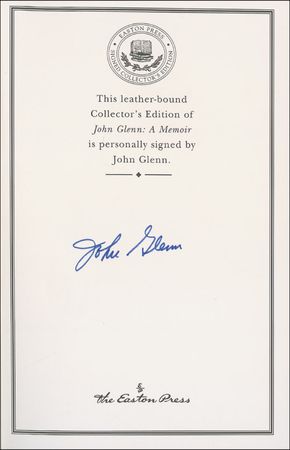 Lot #490 John Glenn Book - Image 1