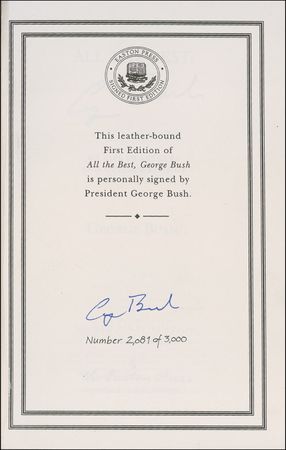 Lot #25 George Bush Book