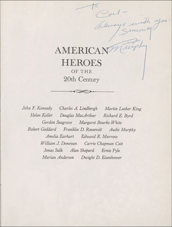 Lot #1056 Audie Murphy - Image 1