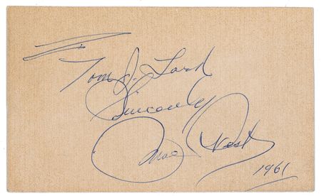 Lot #1120 Mae West Photograph and Signature - Image 2