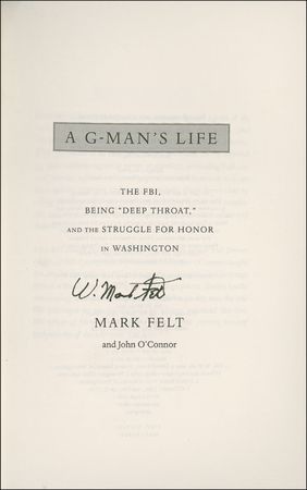 Lot #354 Watergate: W. Mark Felt Book - Image 1