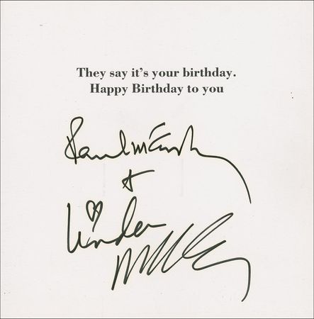 Lot #770 Beatles: Paul and Linda McCartney: Paul and Linda channel the Beatles: 