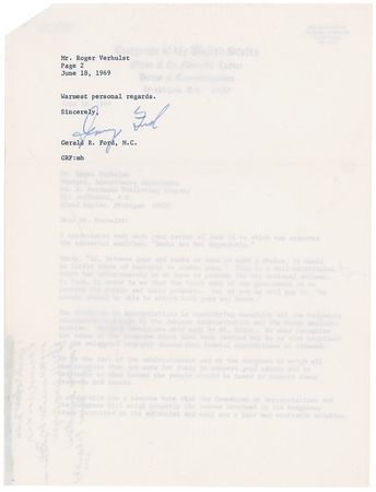 Lot #80 Gerald Ford - Image 2