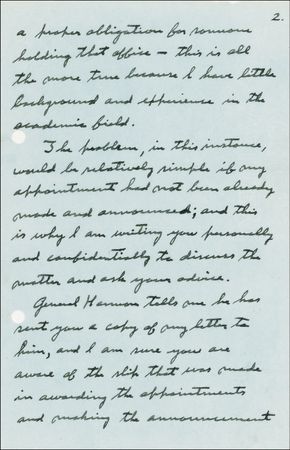 Lot #474 Charles Lindbergh: An overwhelmed Lindbergh begs out of an Air Force appointment: 