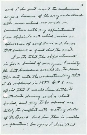 Lot #474 Charles Lindbergh: An overwhelmed Lindbergh begs out of an Air Force appointment: 