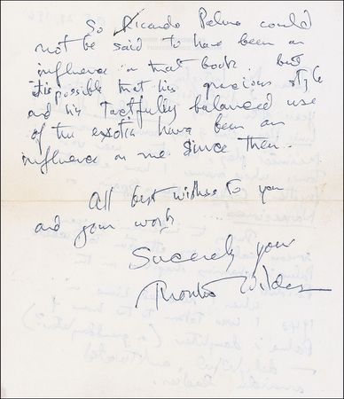 Lot #651 Thornton Wilder: 