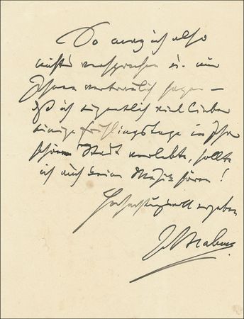 Lot #695 Johannes Brahms: 