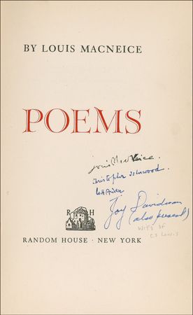 Lot #508 W. H. Auden Book - Image 1
