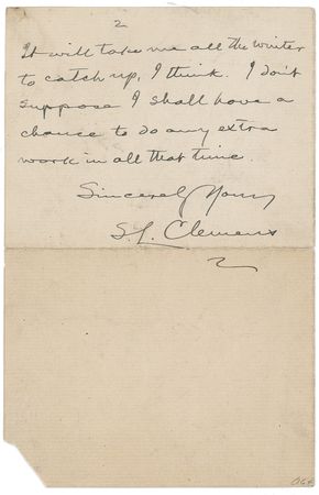 Lot #530 Samuel L. Clemens - Image 2