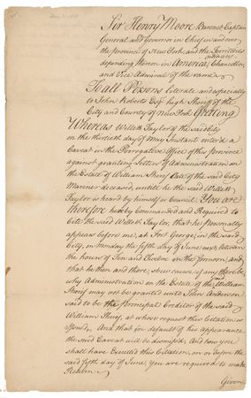 Lot #216 Declaration of Independence: Philip Livingston Signed Document - Image 1