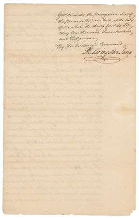 Lot #216 Declaration of Independence: Philip Livingston Signed Document - Image 2