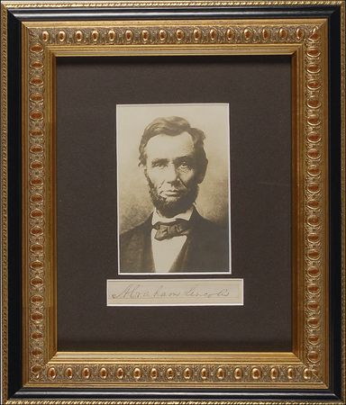 Lot #96 Abraham Lincoln: Desirable full signature - Image 1