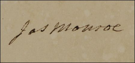 Lot #101 James Madison and James Monroe: Desirable four-language ship's pass for a Ginseng-laden schooner bound for China in the midst of the War of 1812 - Image 3