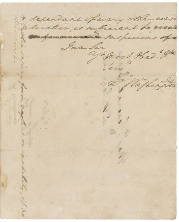 Lot #173 George Washington: Taking a defensive position against the British in New York City, Washington questions the conduct of those who supply his troops - Image 3