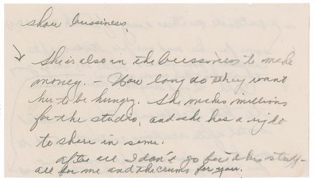 Lot #1249 Joe DiMaggio: DiMaggio takes note of Monroe's career: 